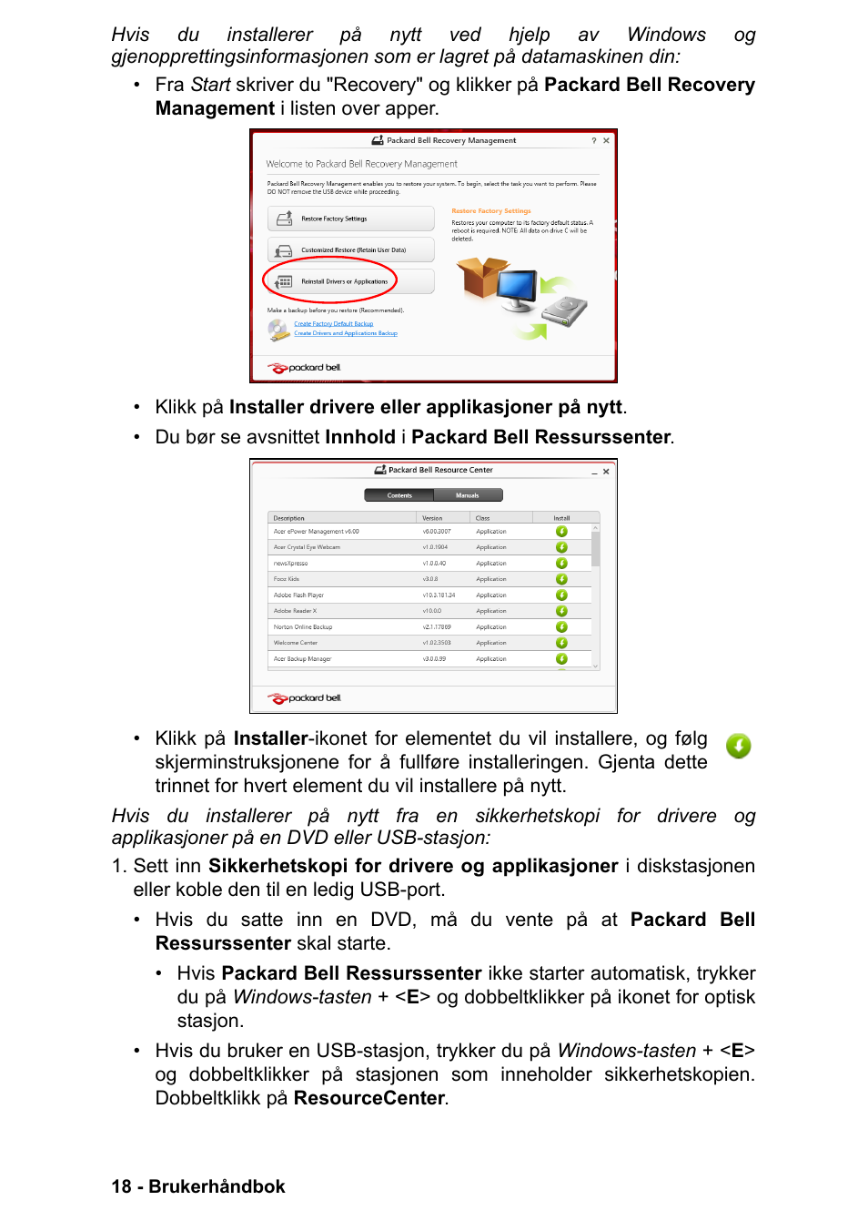 PACKARD BELL EN LV11HC Quick Start Guide User Manual | Page 300 / 920