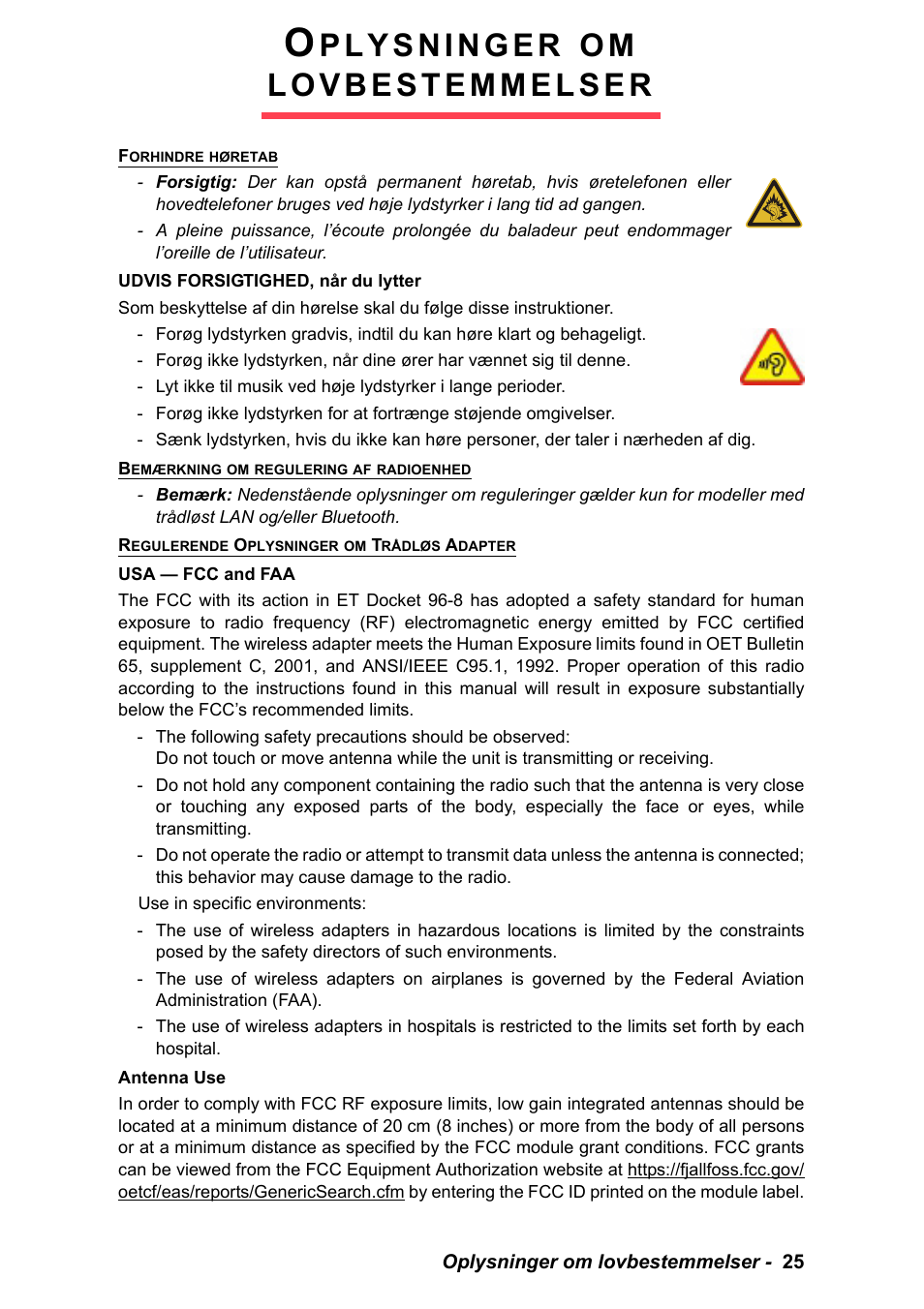 Oplysninger om lovbestemmelser | PACKARD BELL EN LV11HC Quick Start Guide User Manual | Page 345 / 920