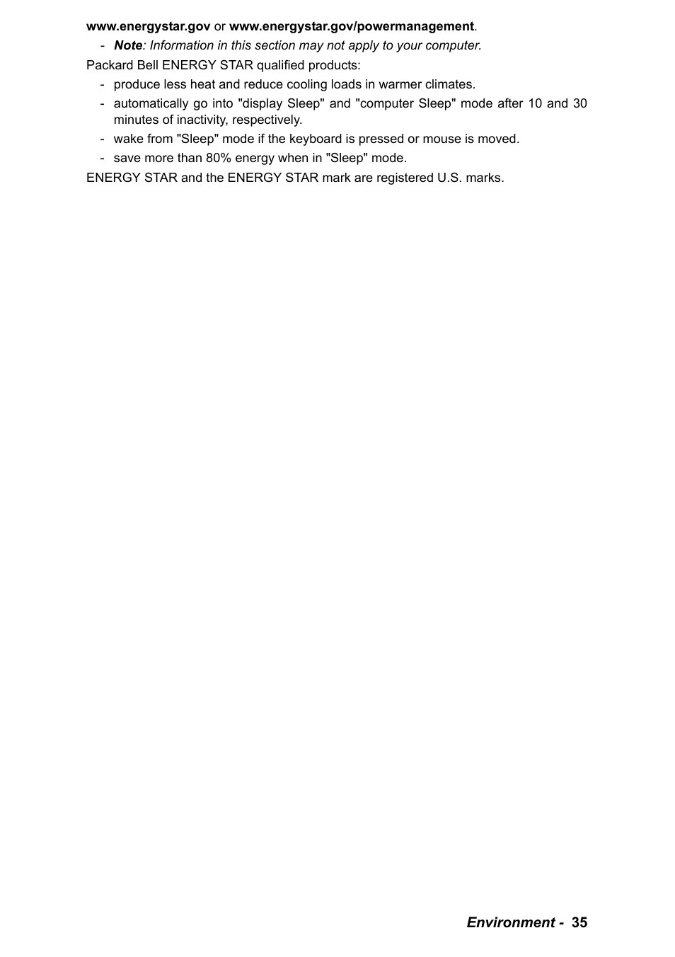 PACKARD BELL EN LV11HC Quick Start Guide User Manual | Page 37 / 920