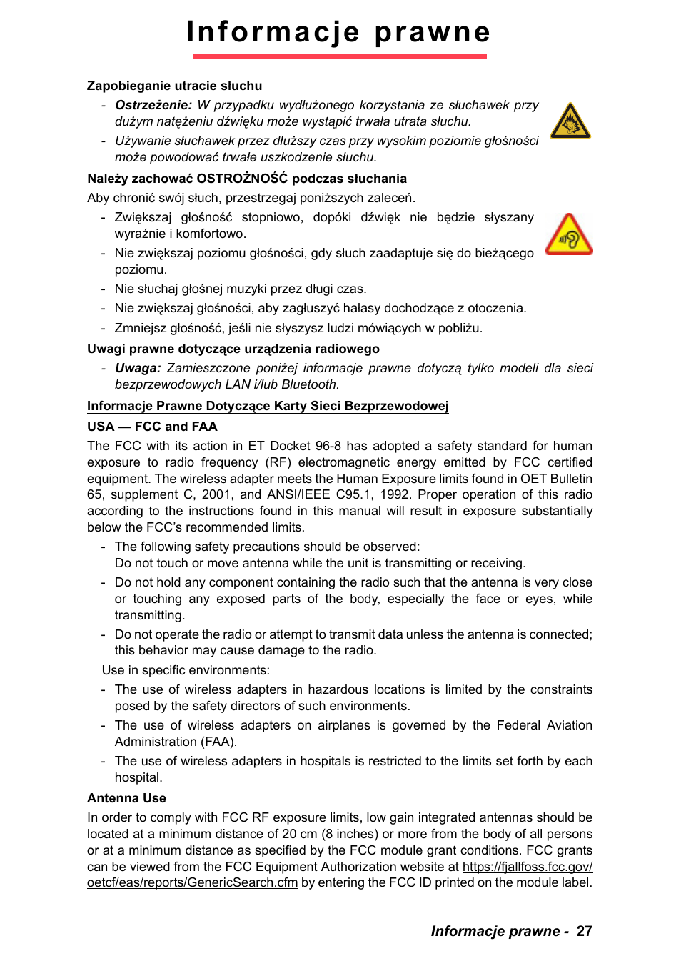 Informacje prawne | PACKARD BELL EN LV11HC Quick Start Guide User Manual | Page 505 / 920