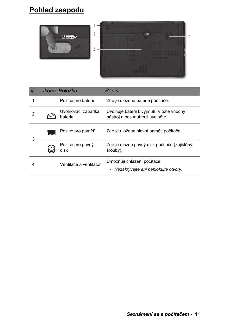 Pohled zespodu | PACKARD BELL EN LV11HC Quick Start Guide User Manual | Page 569 / 920