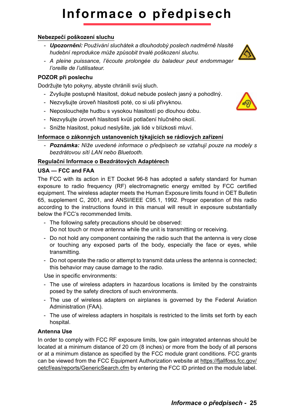 Informace o předpisech | PACKARD BELL EN LV11HC Quick Start Guide User Manual | Page 583 / 920