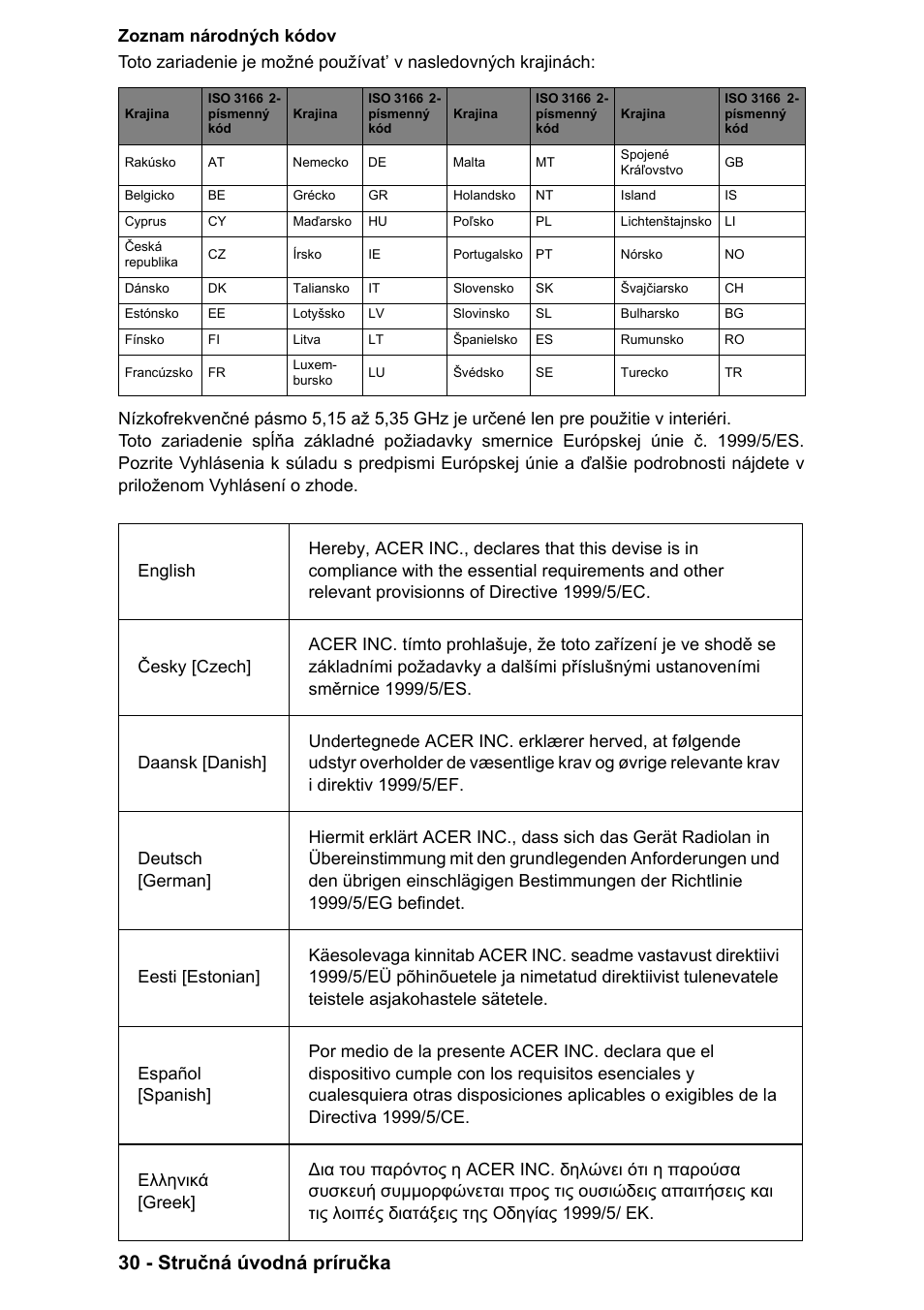 30 - stručná úvodná príručka | PACKARD BELL EN LV11HC Quick Start Guide User Manual | Page 626 / 920