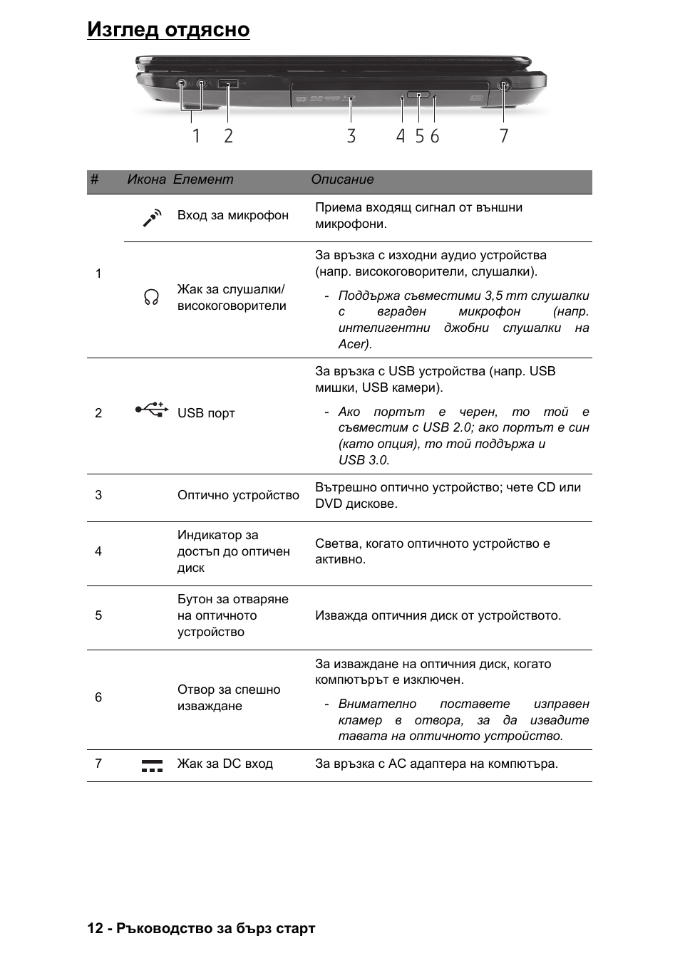 Изглед отдясно | PACKARD BELL EN LV11HC Quick Start Guide User Manual | Page 688 / 920