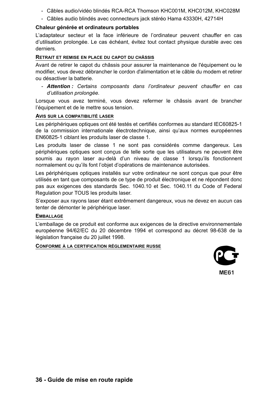 36 - guide de mise en route rapide | PACKARD BELL EN LV11HC Quick Start Guide User Manual | Page 76 / 920