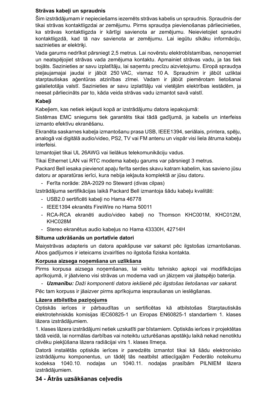 PACKARD BELL EN LV11HC Quick Start Guide User Manual | Page 874 / 920