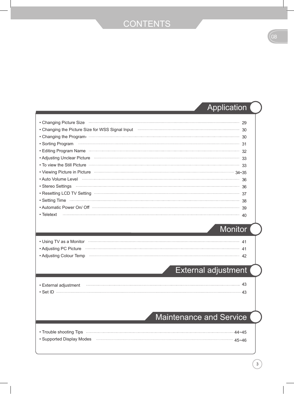 Daewoo DLP-2622 User Manual | Page 3 / 48