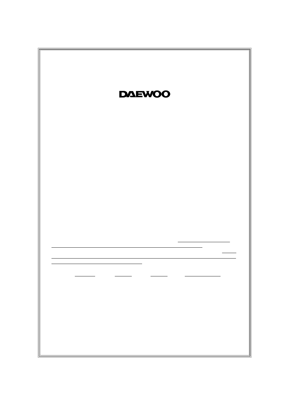 Limited warranty | Daewoo DWC-092C User Manual | Page 15 / 16