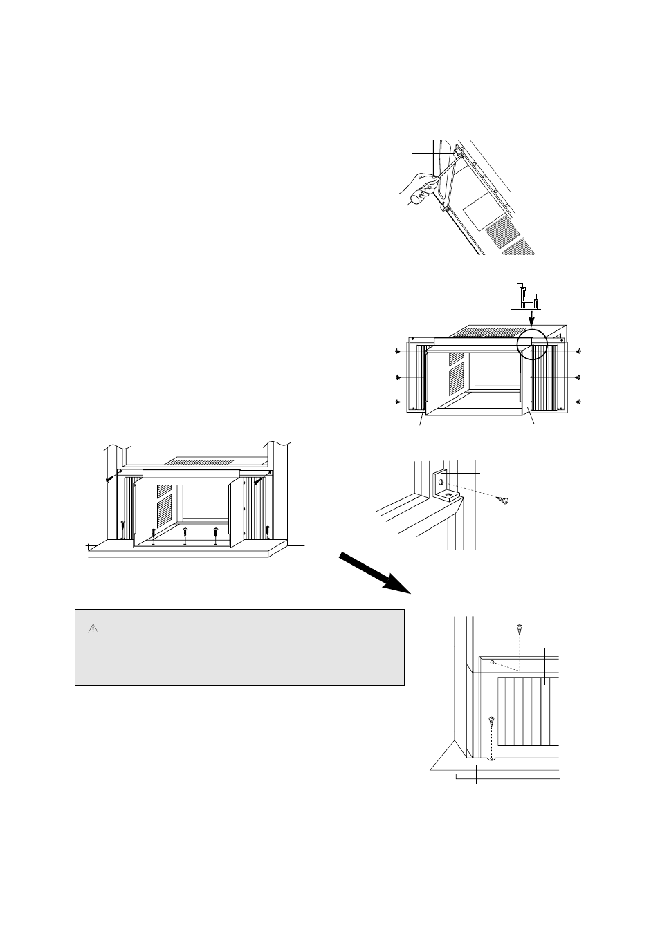 Step 4 - placing chassis, Step 5 - secure window shutter | Daewoo DWC-092C User Manual | Page 7 / 16