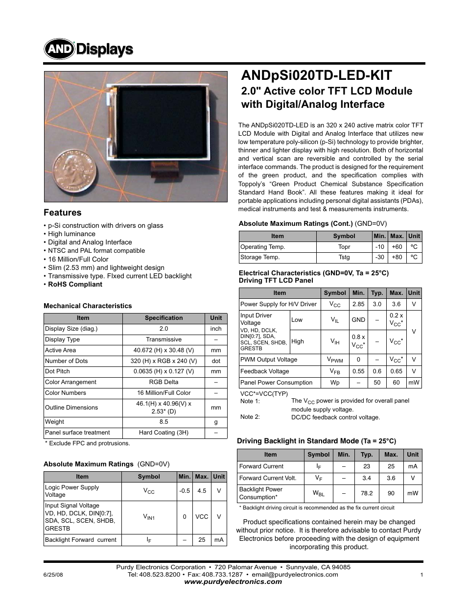 Purdy ANDpSi020TD-LED-KIT User Manual | 8 pages