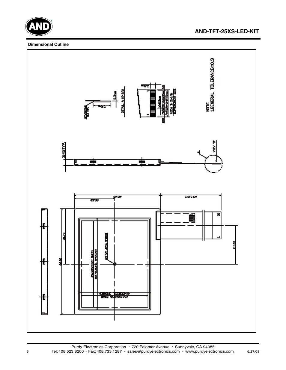 And-tft-25xs-led-kit | Purdy AND-TFT-25XS-LED-KIT User Manual | Page 6 / 11