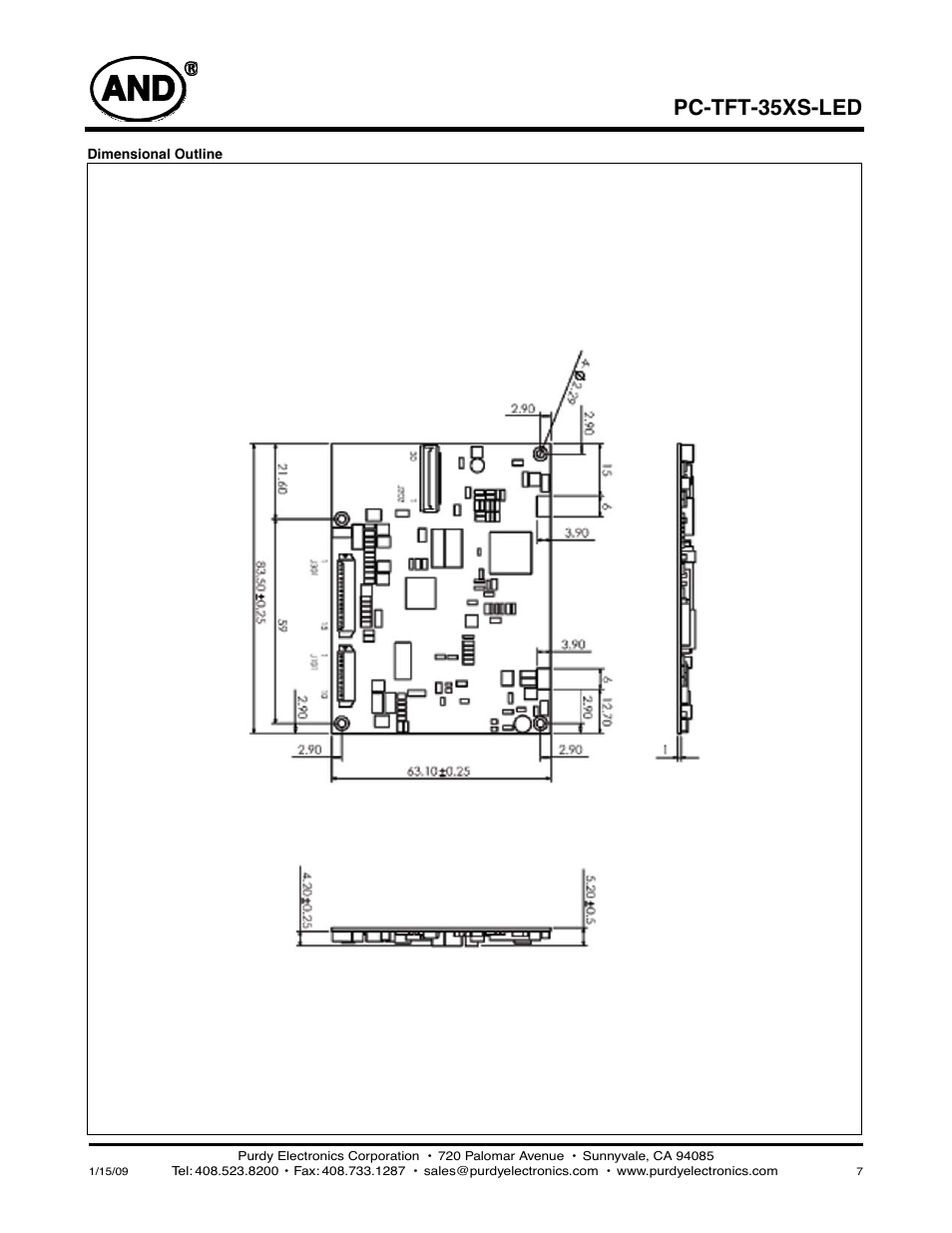 Pc-tft-35xs-led | Purdy AND-TFT-35XS-LED-KIT User Manual | Page 7 / 8