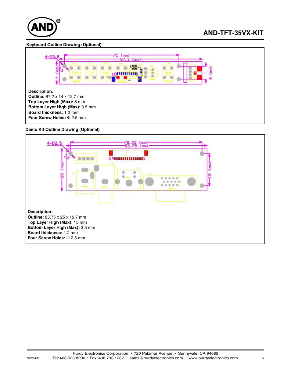 And-tft-35vx-kit | Purdy AND-TFT-35VX-KIT User Manual | Page 5 / 13