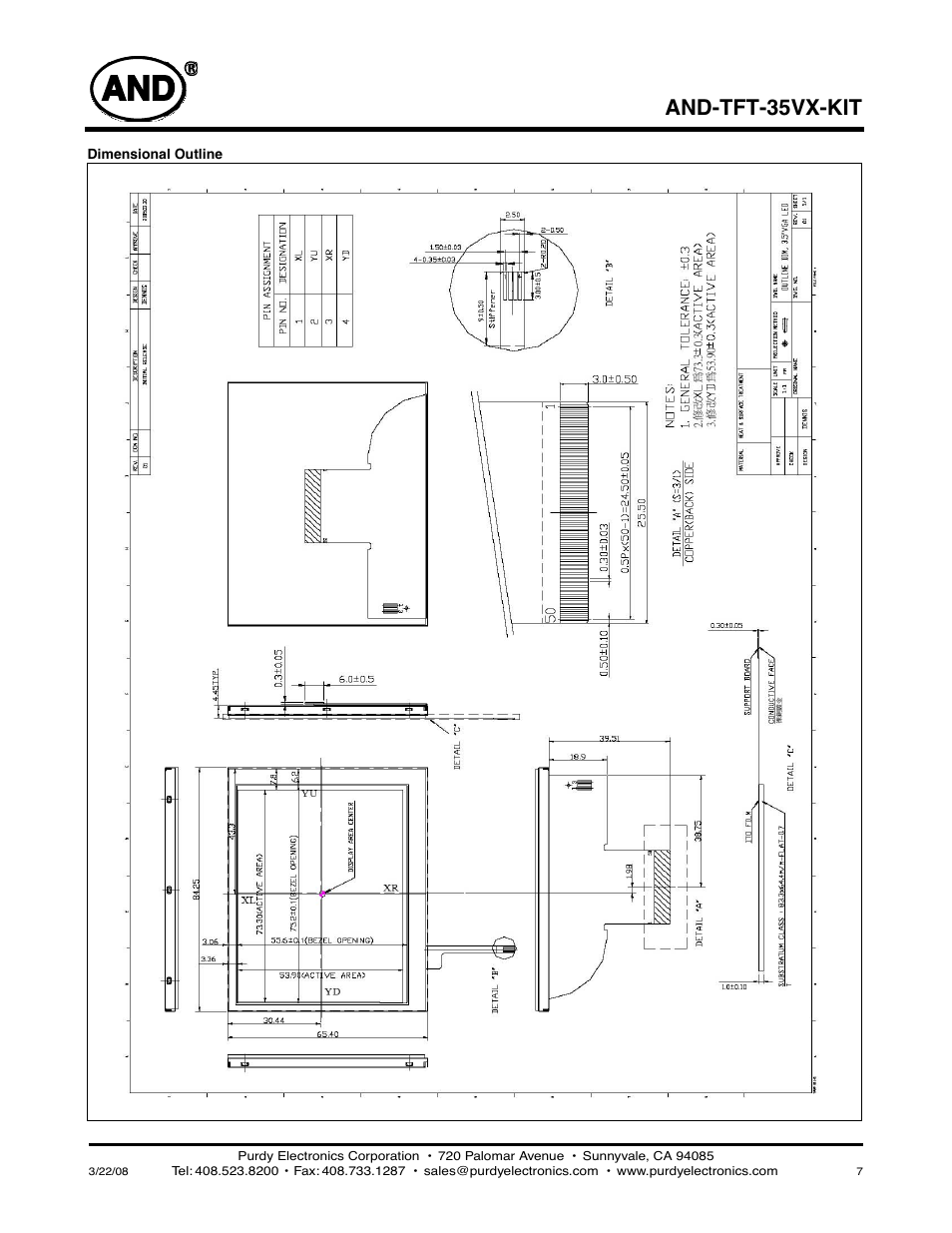 And-tft-35vx-kit | Purdy AND-TFT-35VX-KIT User Manual | Page 7 / 13