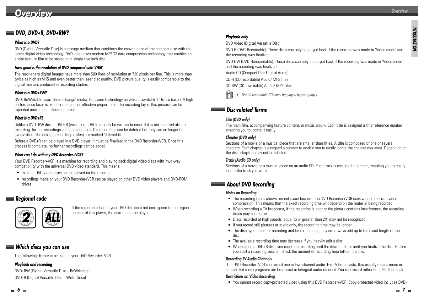 2all, Overview | Daewoo DF-8100P User Manual | Page 5 / 35