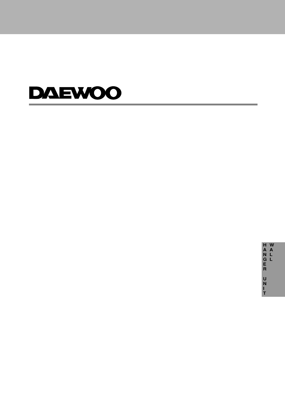 Daewoo DP-HG22 User Manual | 13 pages