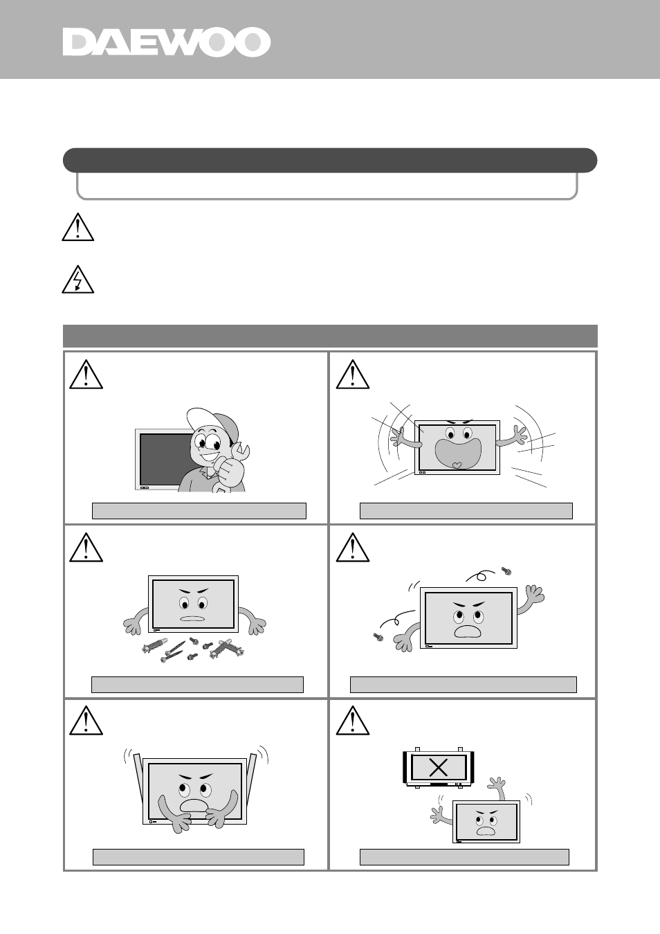 Important safety instructions, Please follow these instructions for your safety | Daewoo DP-HG22 User Manual | Page 4 / 13