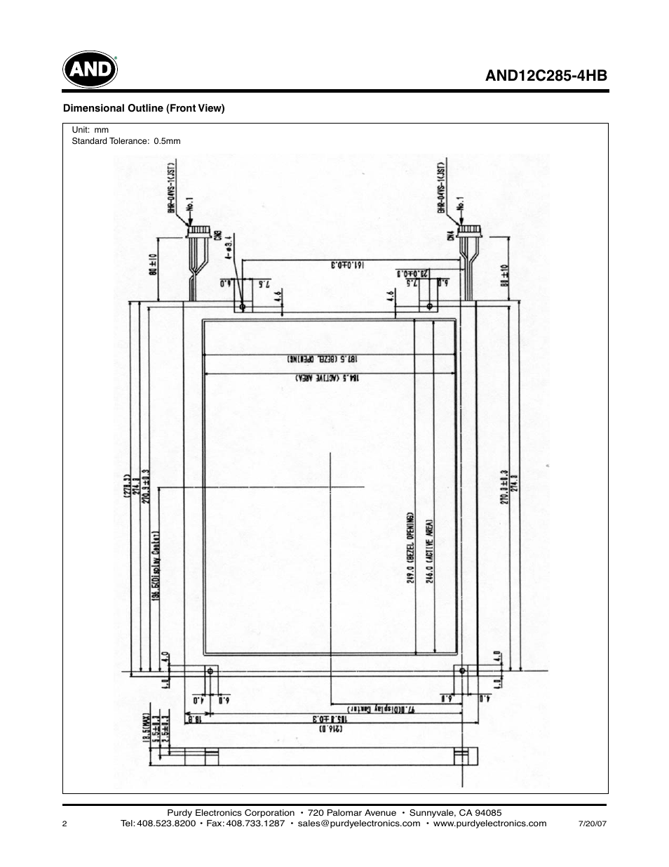 Purdy AND12C285-4HB User Manual | Page 2 / 5