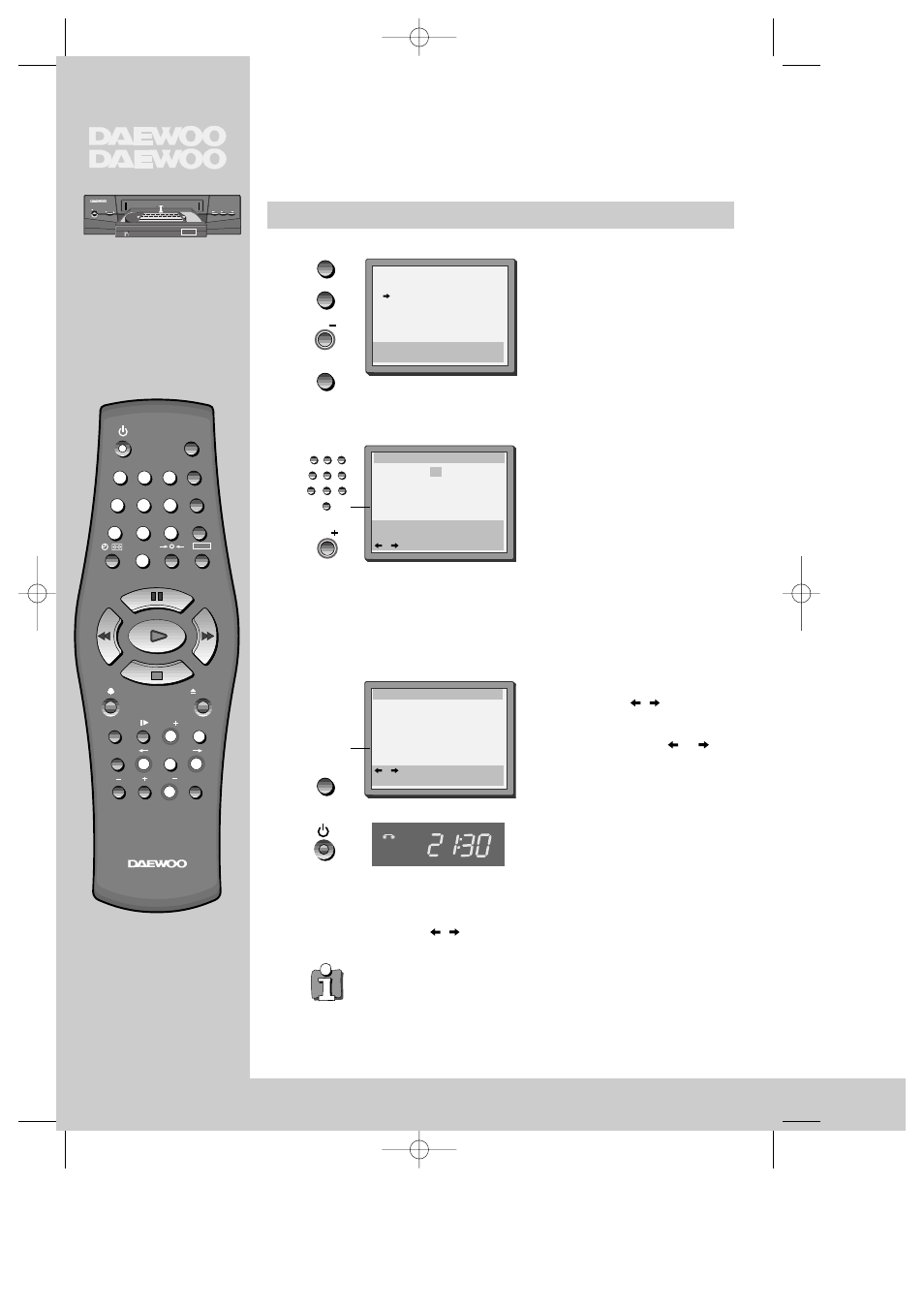 Mo r e, Normal timer recording, The programme location number | The time the broadcast starts, The time the broadcast ends, The day of the broadcast, if it is not today | Daewoo K480 User Manual | Page 13 / 25