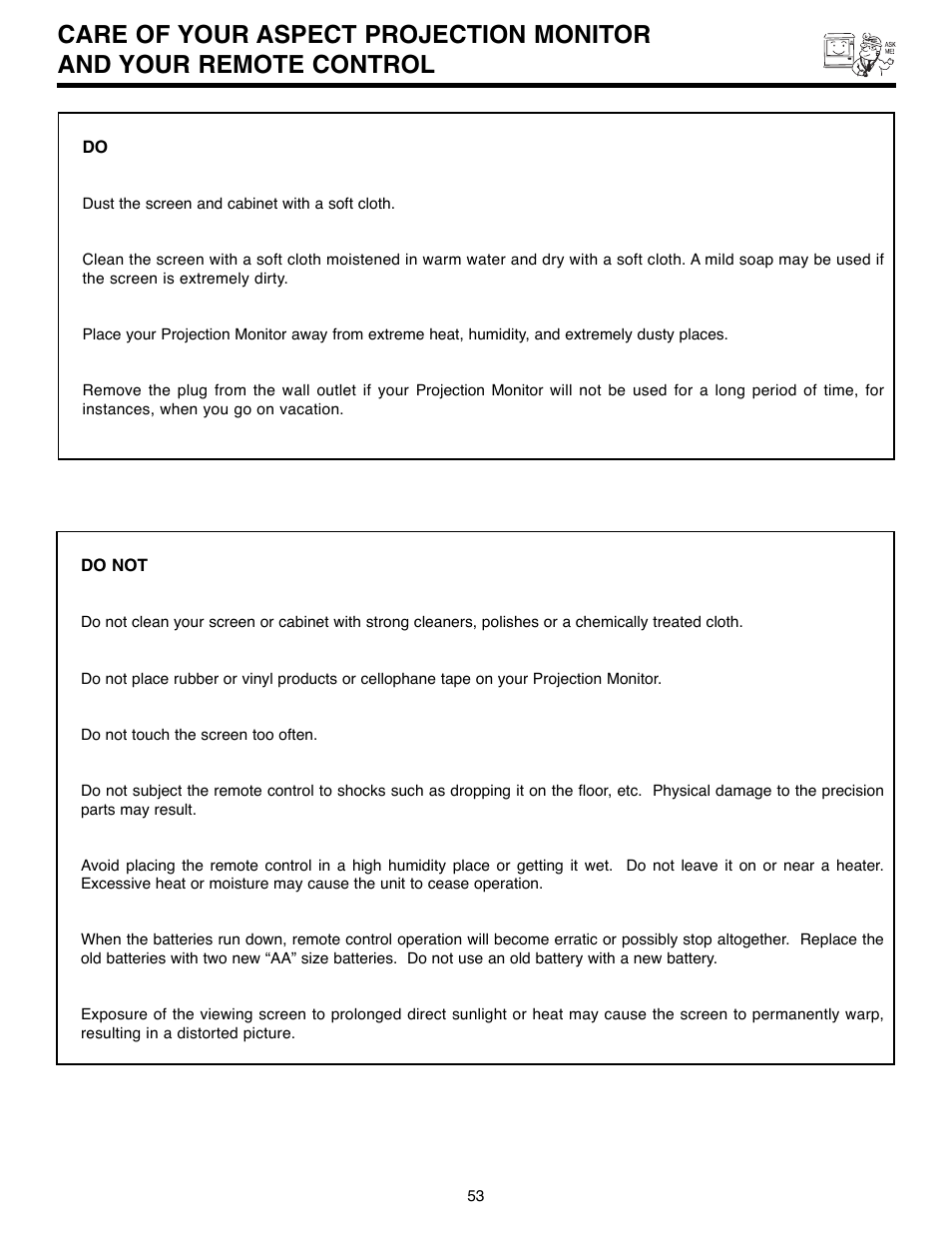 Daewoo 51M200A User Manual | Page 53 / 64