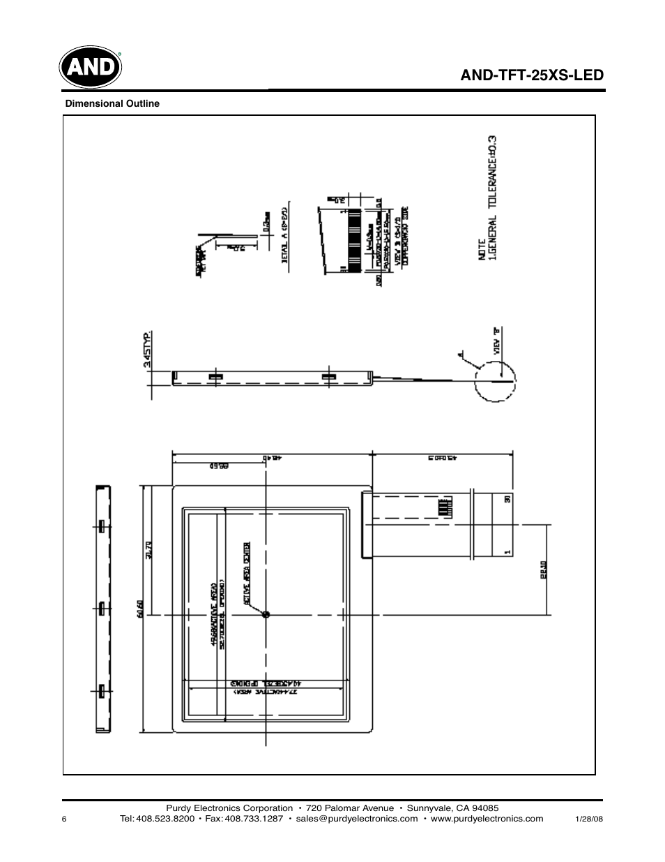 And-tft-25xs-led | Purdy AND-TFT-25XS-LED User Manual | Page 6 / 6