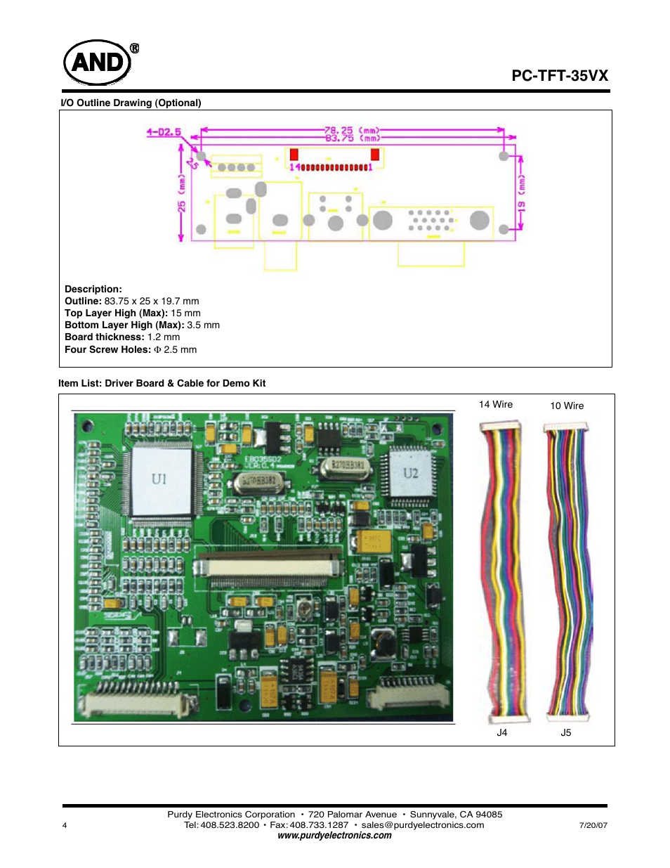 Pc-tft-35vx | Purdy PC-TFT-35VX User Manual | Page 4 / 6