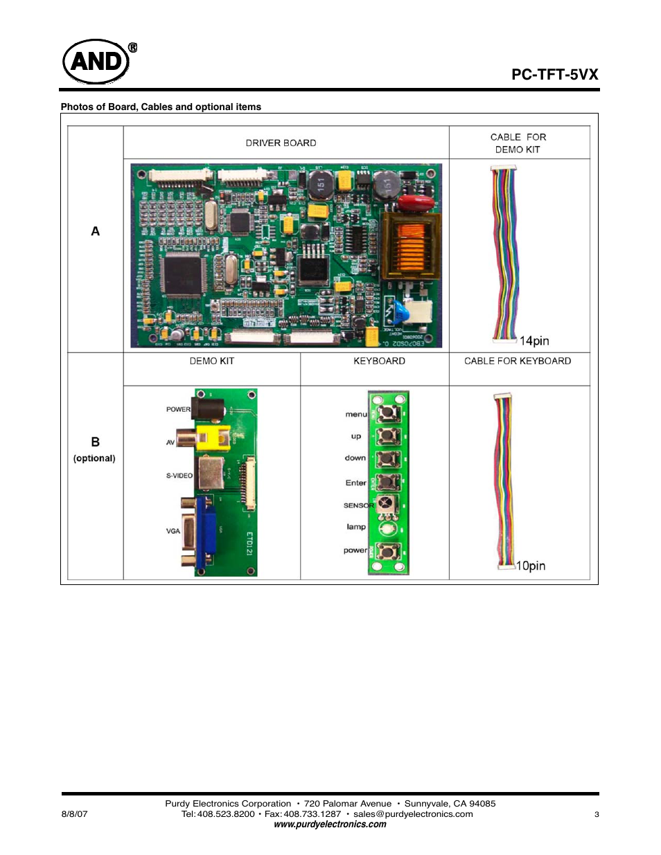 Pc-tft-5vx | Purdy PC-TFT-5VX User Manual | Page 3 / 3