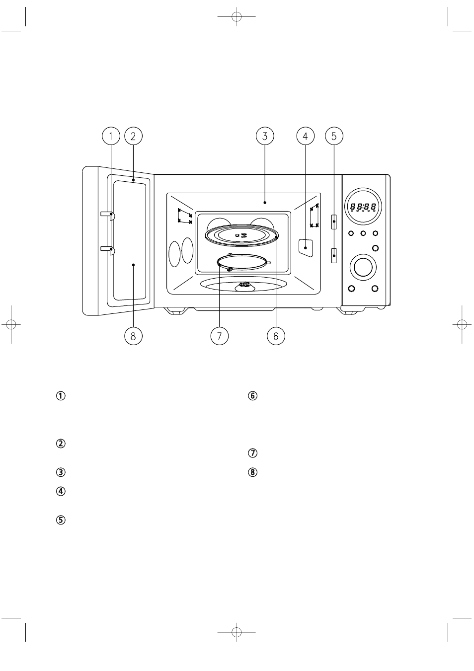 Features diagram | Daewoo KOR-3000 User Manual | Page 6 / 21