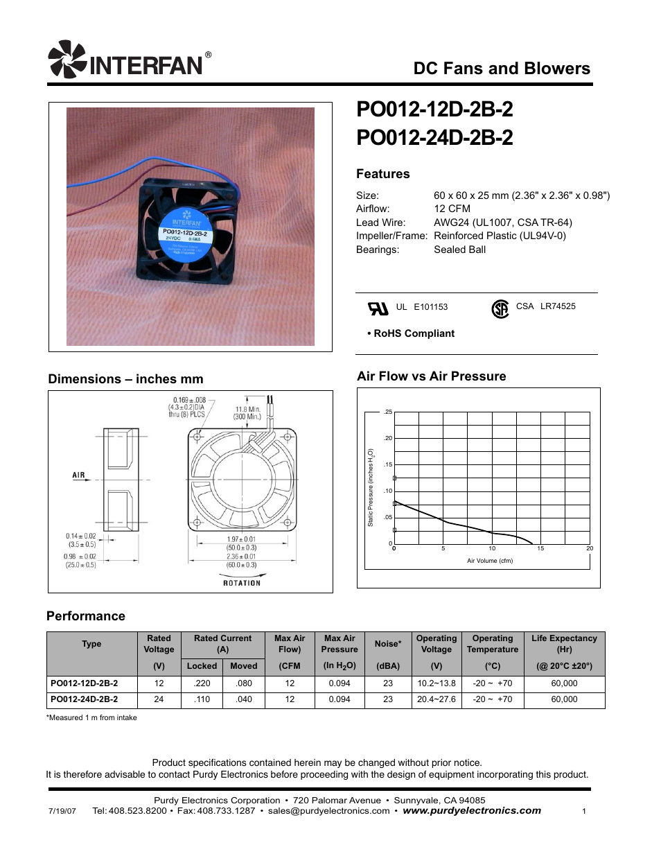 Purdy PO012-12D-2B-2 User Manual | 1 page