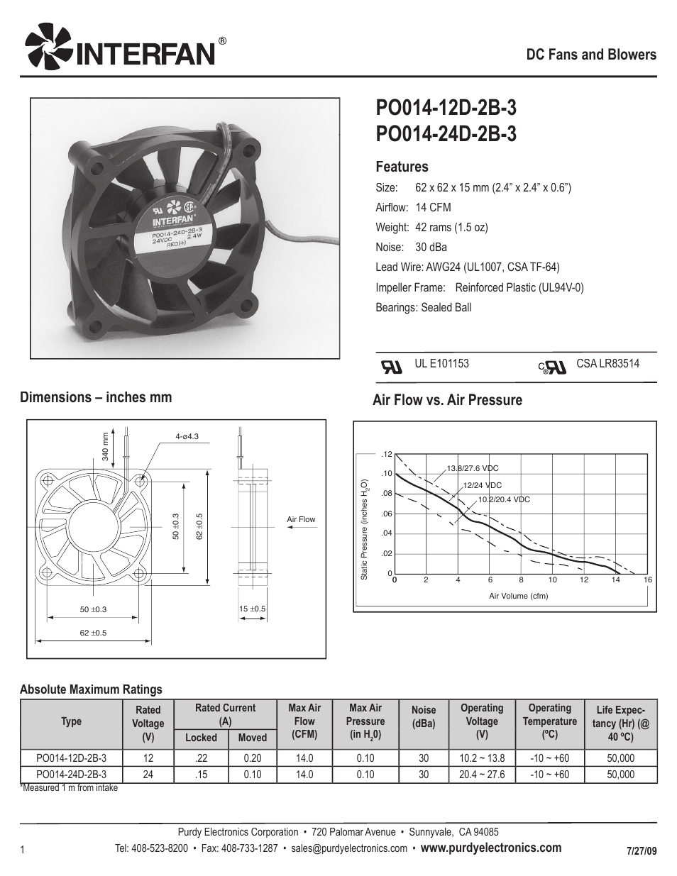 Purdy PO014-12D-2B-3 User Manual | 1 page