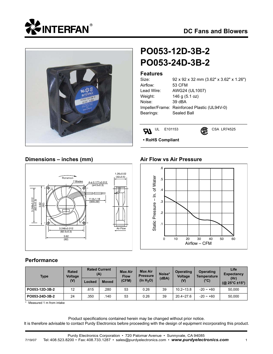 Purdy PO053-12D-3B-2 User Manual | 1 page