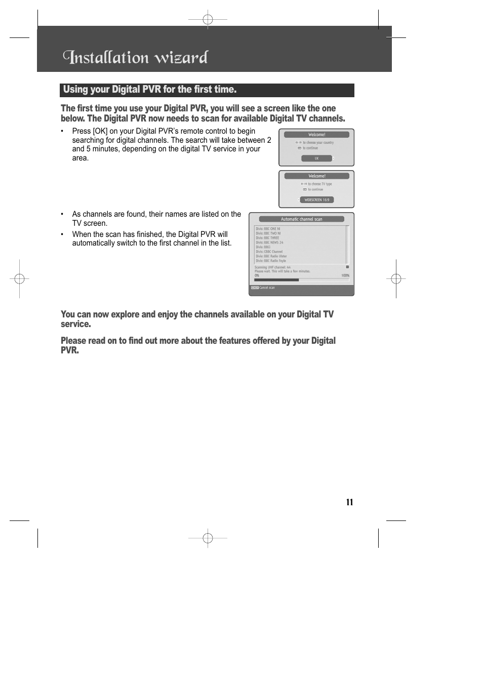 Installation wizard | Daewoo DSD-9502T User Manual | Page 12 / 28