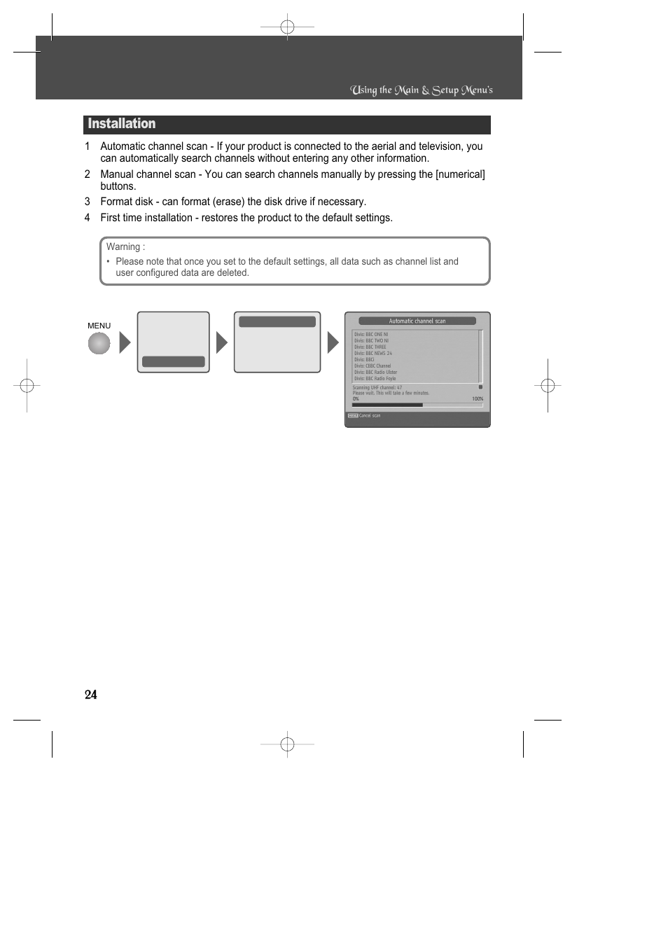 Installation | Daewoo DSD-9502T User Manual | Page 25 / 28