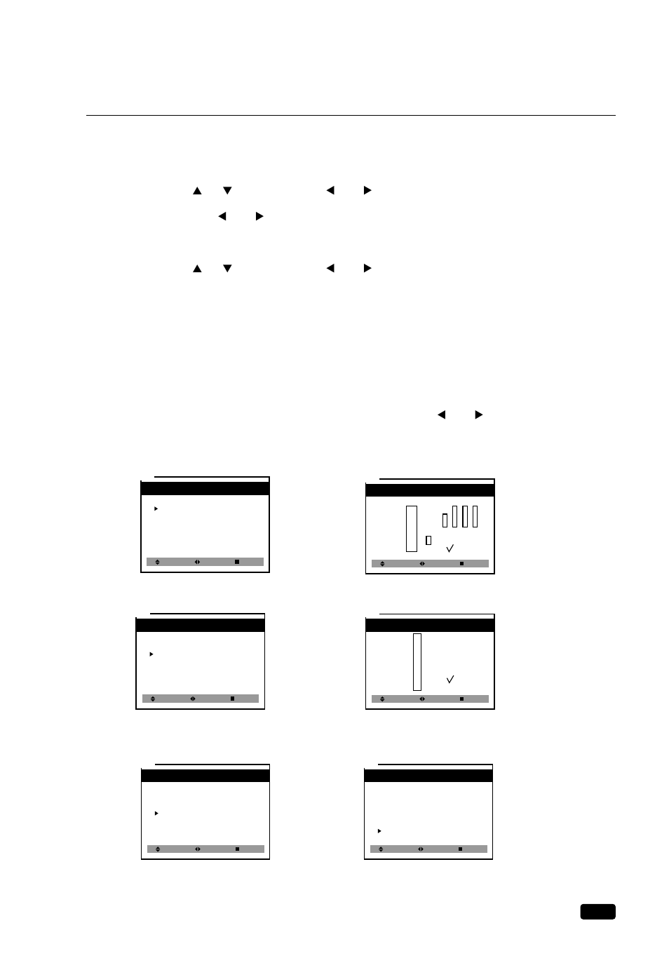 Description of parental control settings, Buttons to select | Daewoo DTQ 13V6FCB User Manual | Page 26 / 29