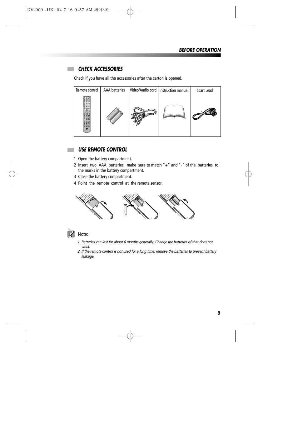 Daewoo DV-900 User Manual | Page 10 / 43