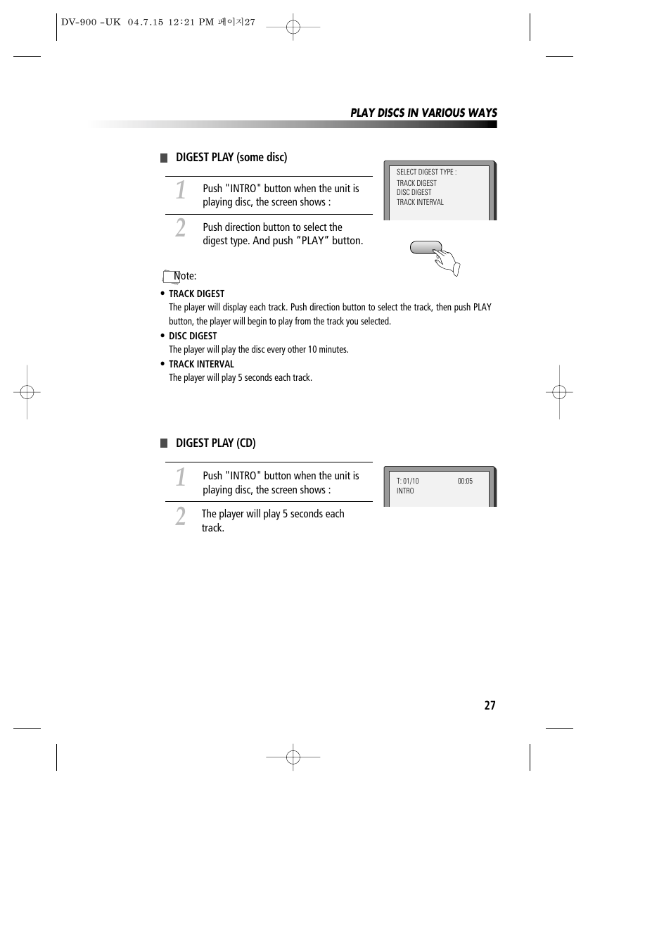 Daewoo DV-900 User Manual | Page 28 / 43