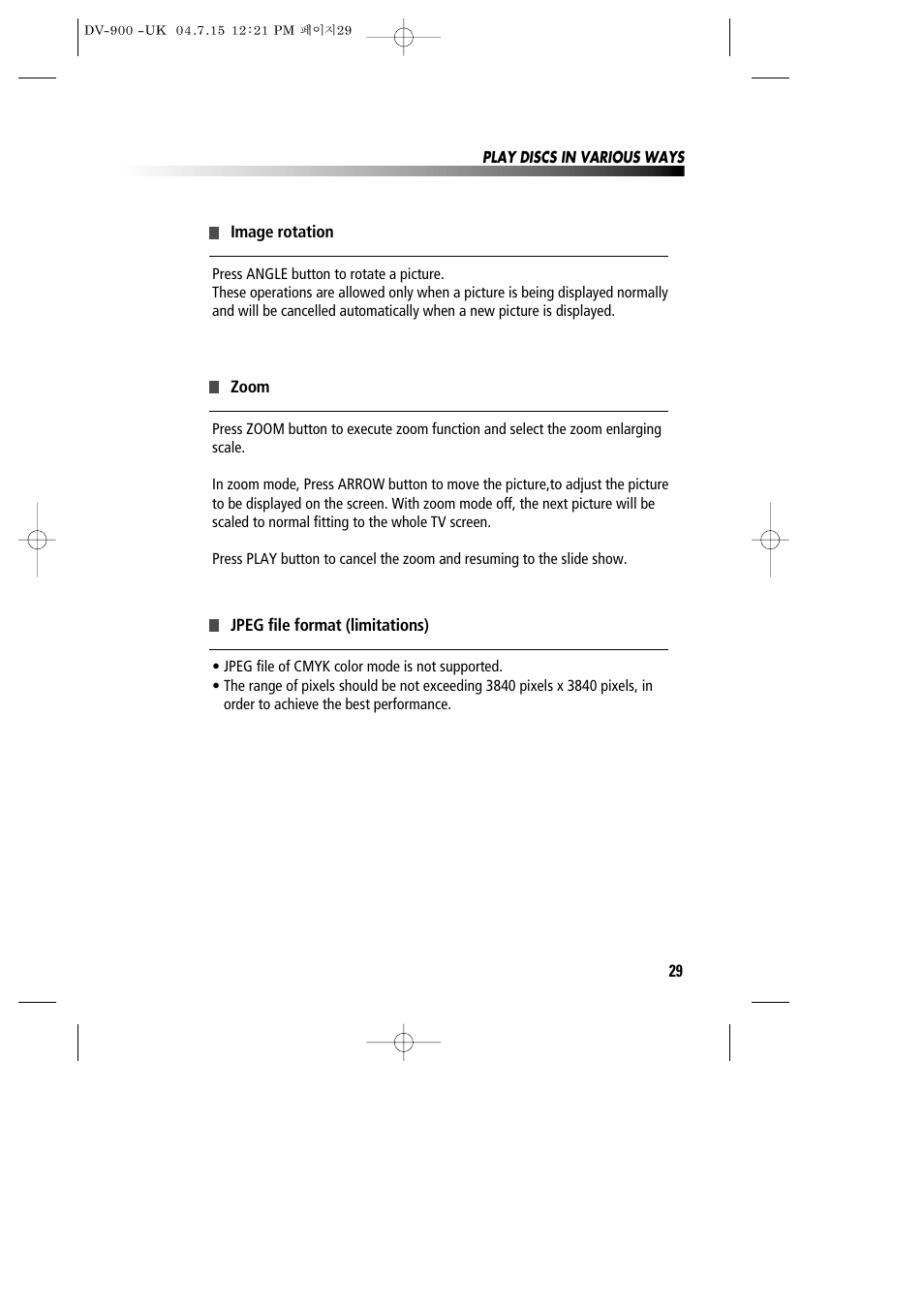 Daewoo DV-900 User Manual | Page 30 / 43