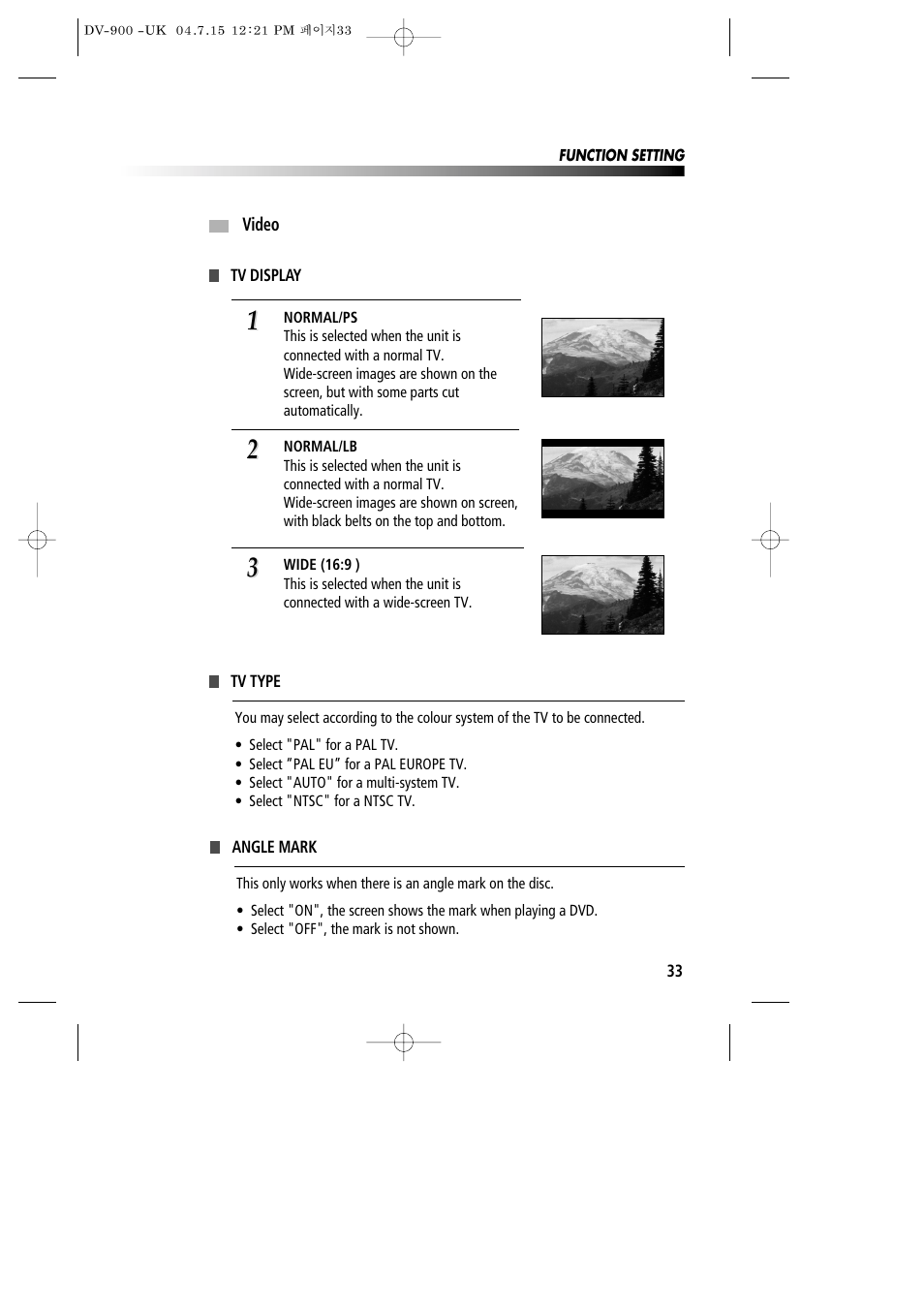 Daewoo DV-900 User Manual | Page 34 / 43