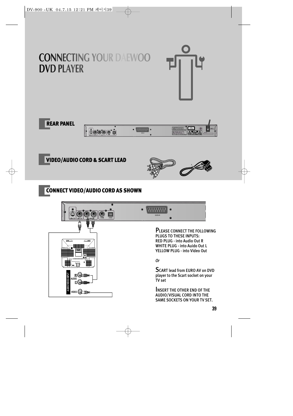 Daewoo DV-900 User Manual | Page 40 / 43