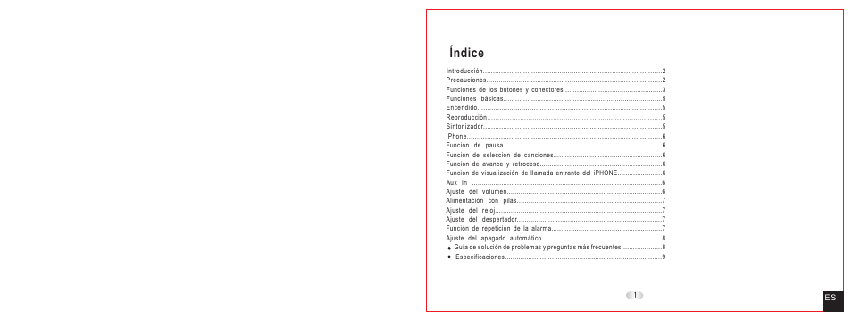 Índice | Daewoo DCI-27 User Manual | Page 2 / 17