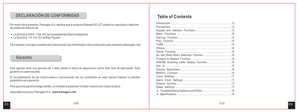 Daewoo DCI-27 User Manual | Page 7 / 17