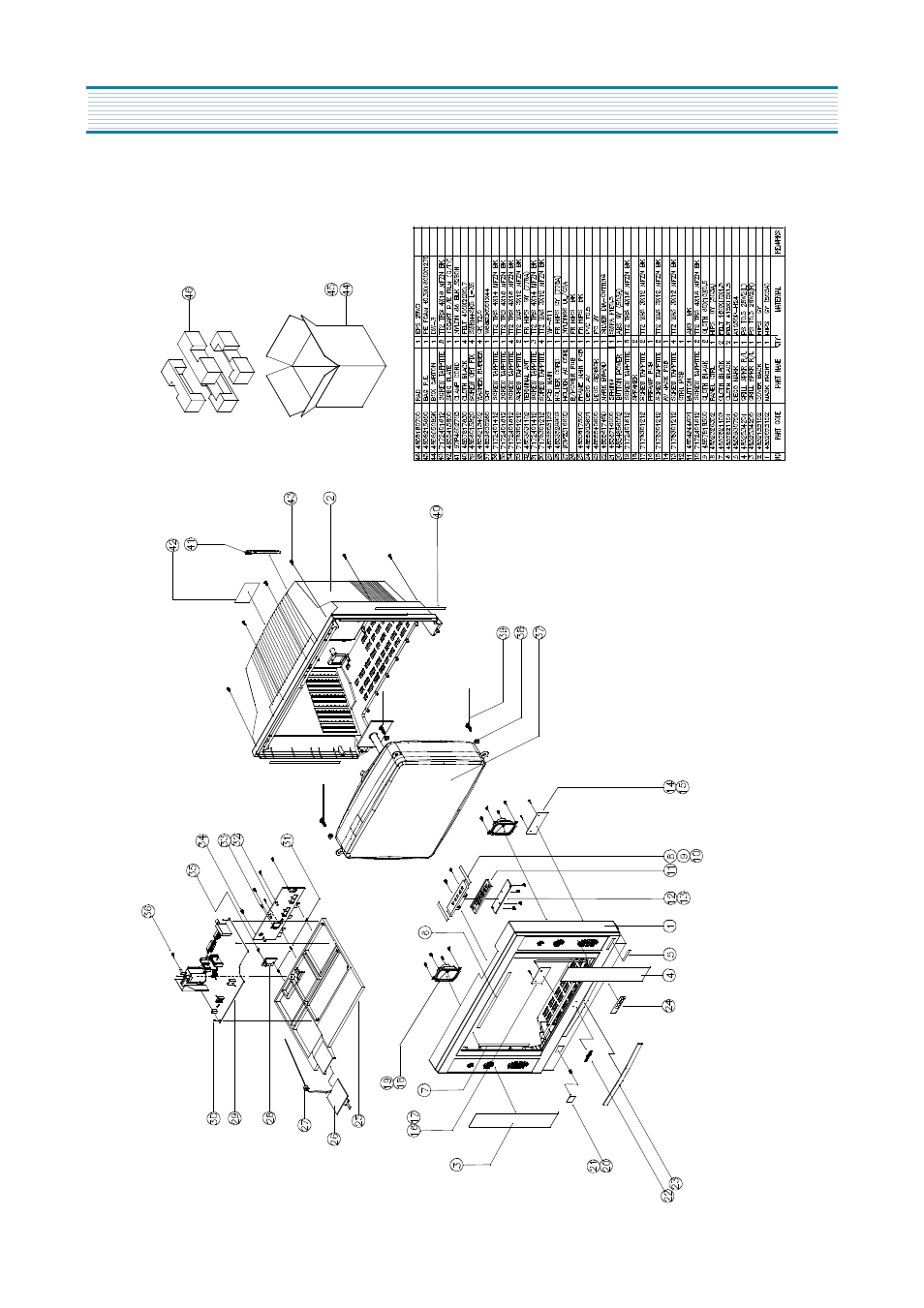 Exploded view | Daewoo DWP-28W2ZLF User Manual | Page 16 / 70