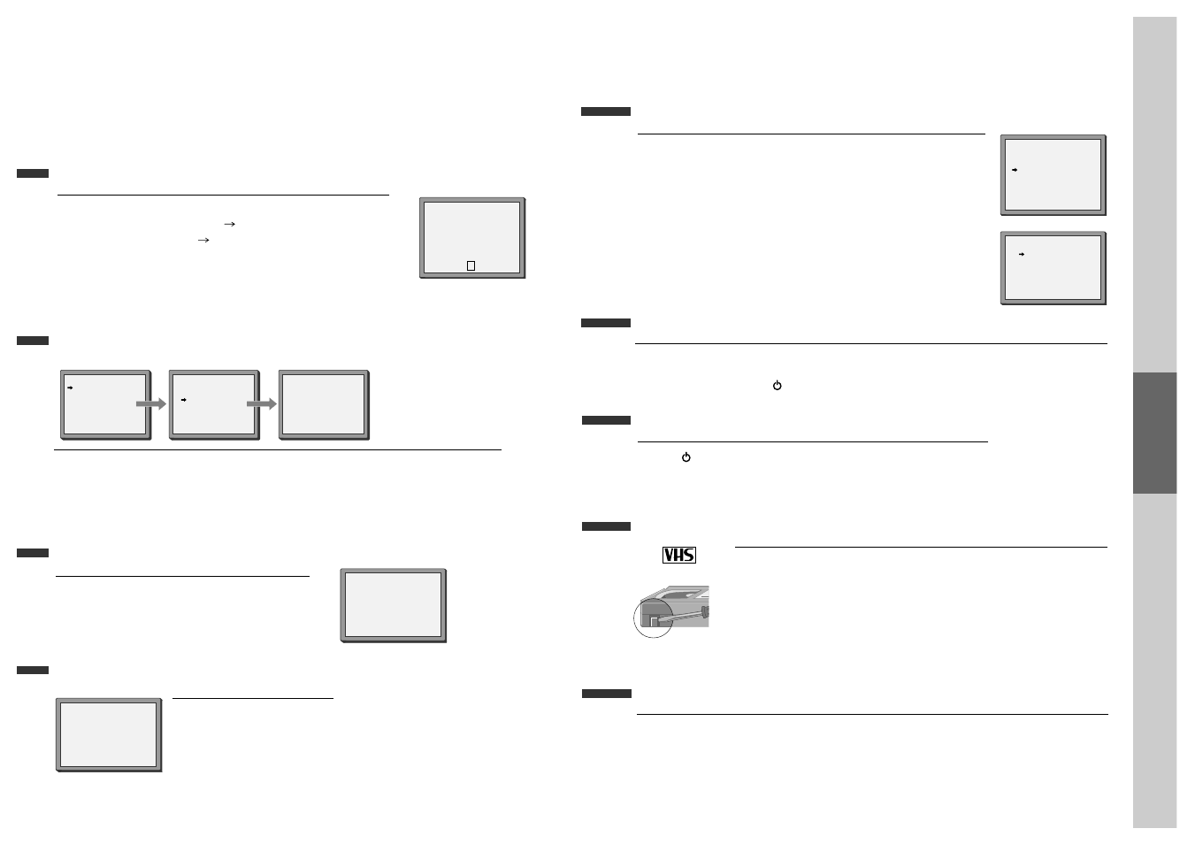 More functions, Clock / counter display, Accessing counter zero position | Remaining time and cassette length, Resetting the counter to zero, 16 : 9 wide screen format playing back / recording, Auto repeat, Child lock, Cassettes | Daewoo SD-8800P User Manual | Page 17 / 30