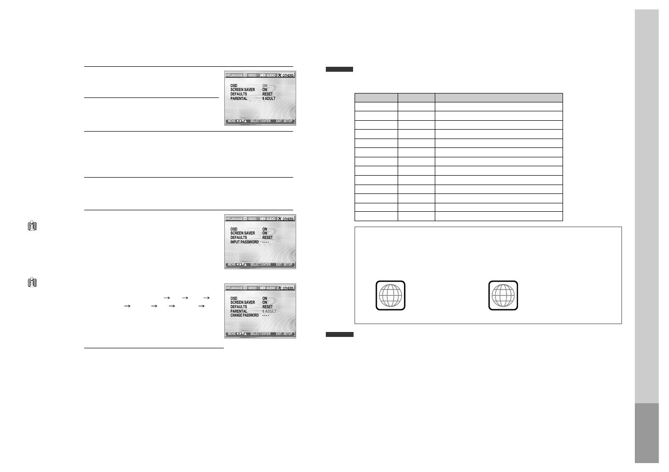 Other setups, About dvd, Playable disc | Terms related with dvd | Daewoo SD-8800P User Manual | Page 26 / 30