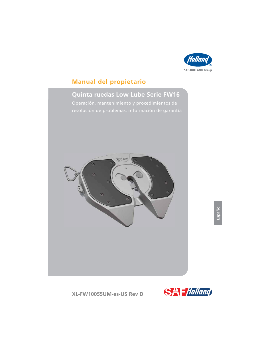 SAF-HOLLAND XL-FW10055UM FW16 Low Lube Series Fifth Wheels User Manual | Page 29 / 56