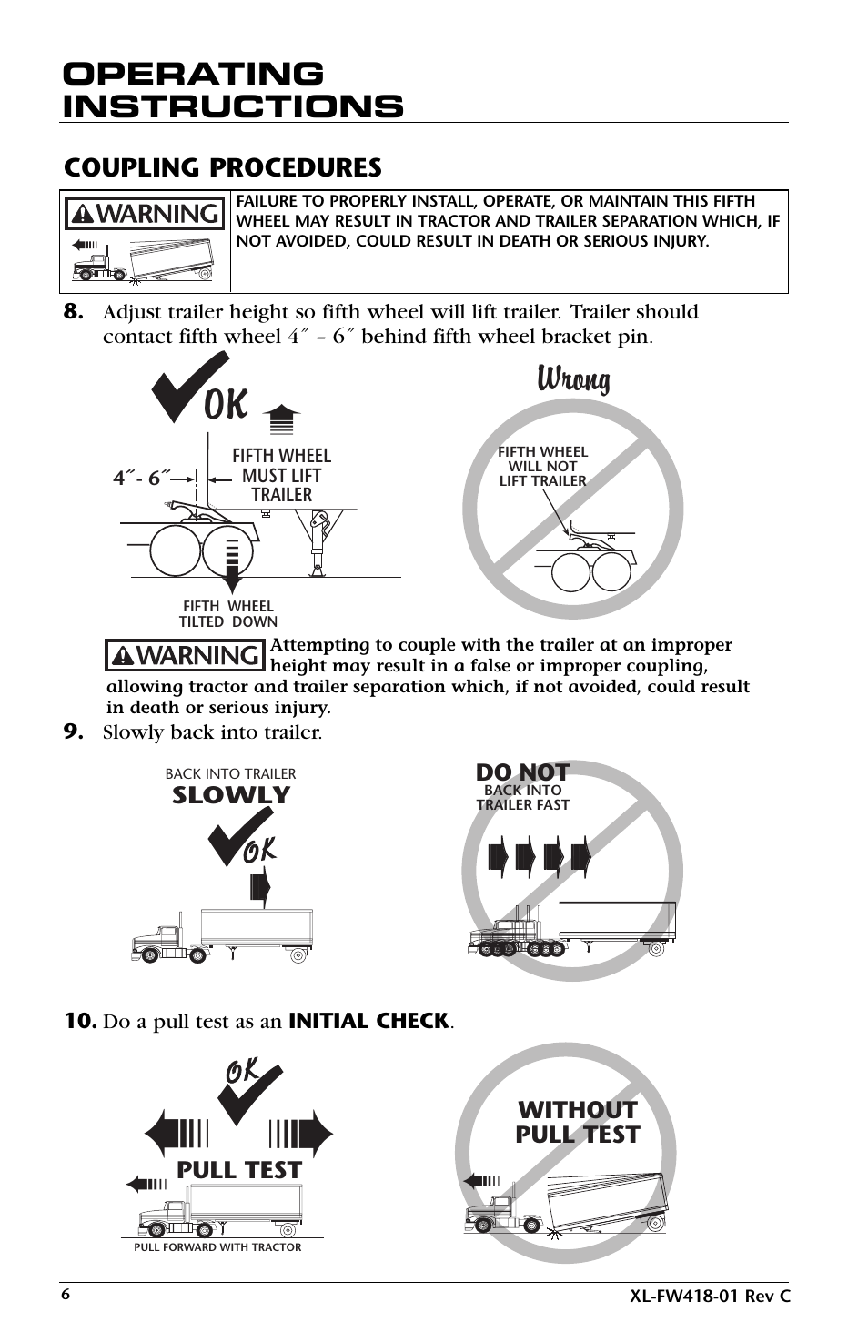 Wrong | SAF-HOLLAND XL-FW418-01 FW83 LowLube Fifth Wheel User Manual | Page 6 / 24