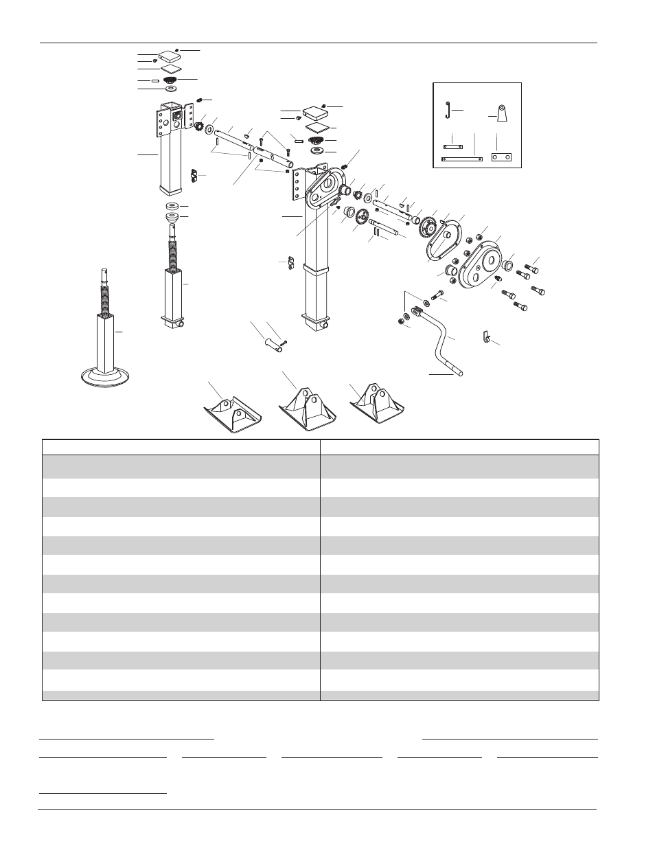 SAF-HOLLAND XL-LG315-01 Formula 150 Landing Gear (Manufactured after March 1, 2000) User Manual | Page 4 / 4