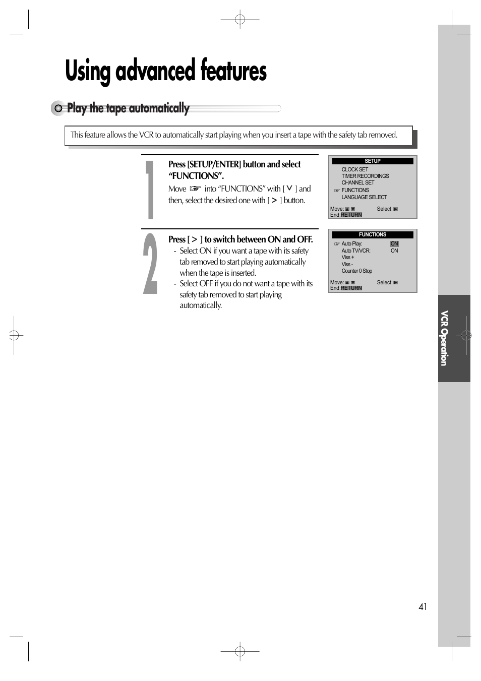 Using advanced features | Daewoo DV6T811N User Manual | Page 42 / 81