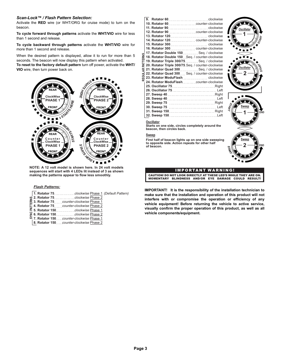 Whelen B63M7AA User Manual | Page 3 / 3