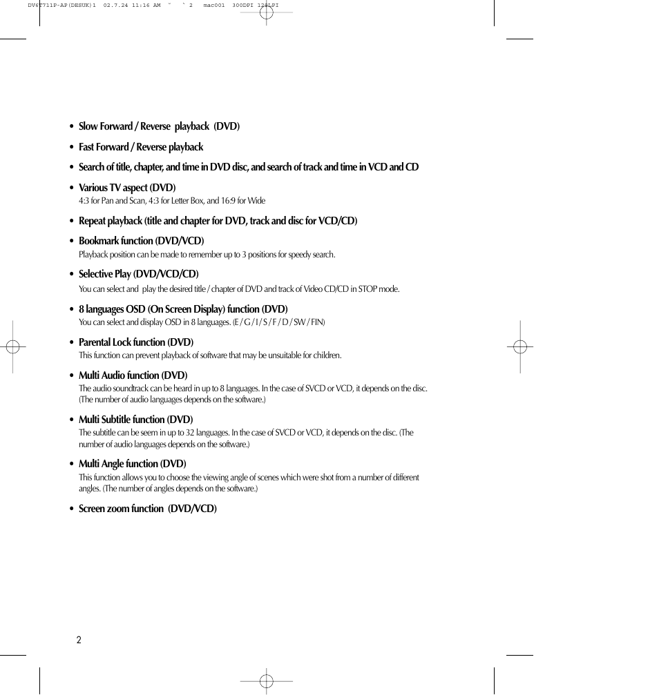 Daewoo SD-2100P User Manual | Page 3 / 78